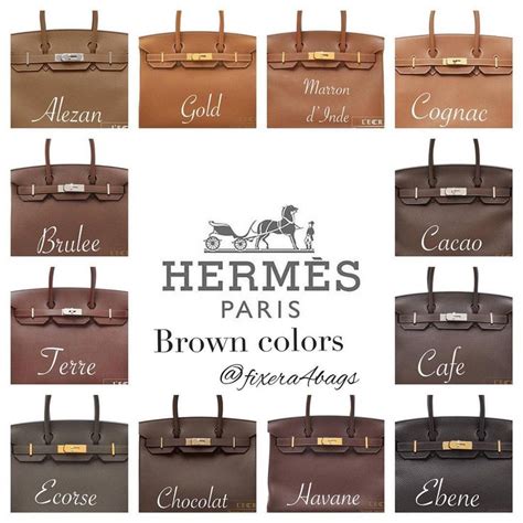 ebene color hermes|hermes color chart.